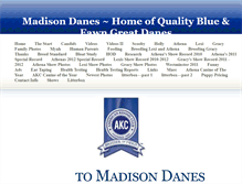 Tablet Screenshot of madisondanes.com